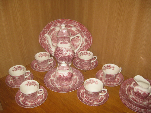 Anglická elegance-servis+koláčová soupava — foto 2