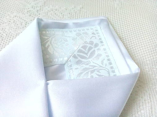 Slovak folklore handkerchief (white) — foto 2