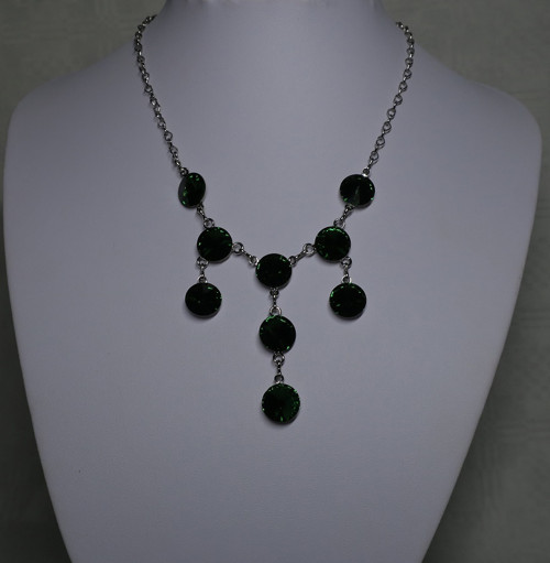 Dark green - náhrdelník Swarovski — foto 2