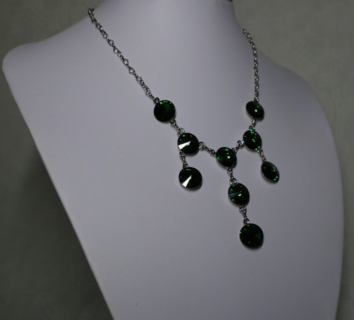 Dark green - náhrdelník Swarovski — foto 5