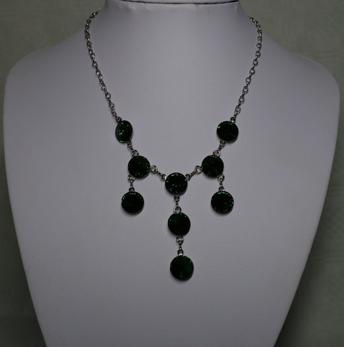 Dark green - náhrdelník Swarovski — foto 6