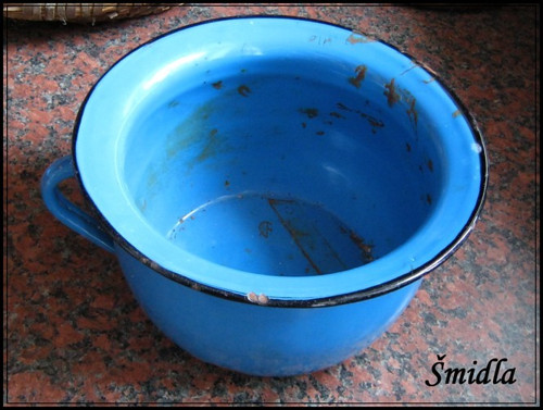 Modrý smalt - nočník — foto 3