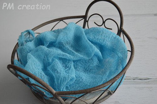 Wrap-dečka,, na focení miminek,,modrá — foto 4