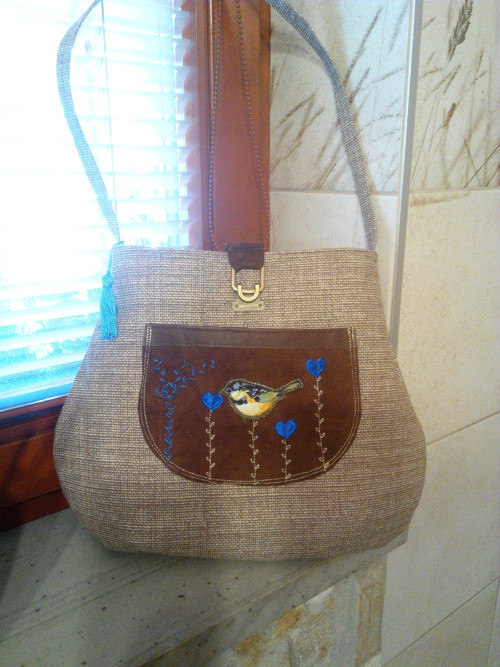 Kabelka BIRD+ BLUE HEATRS:-) — foto 2