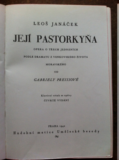 Leoš Janáček - Její pastorkyňa — foto 2