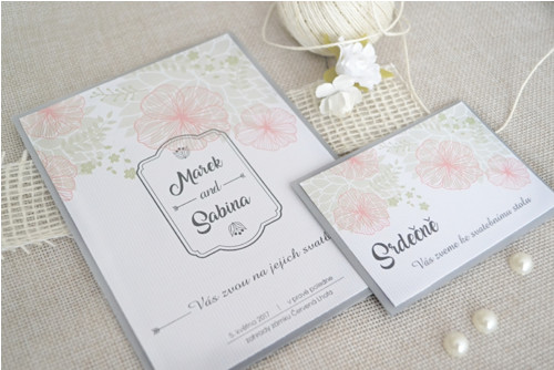 Svatební oznámení elegant roses — foto 2