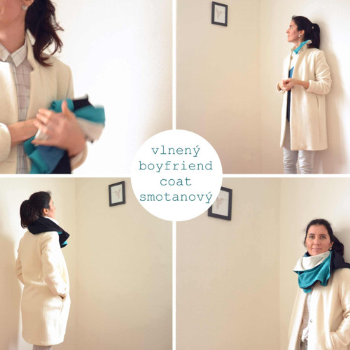 Boyfriend coat smotanový — foto 2