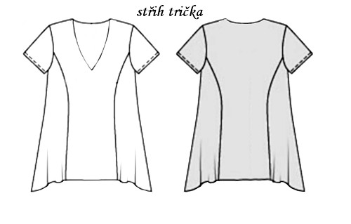 Tričko Princesového Střihu — foto 2