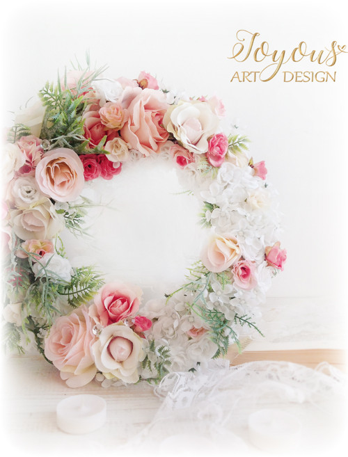 Romantický shabby chic věnec — foto 4