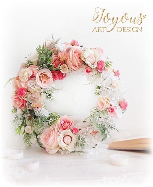 Romantický shabby chic věnec — foto 5