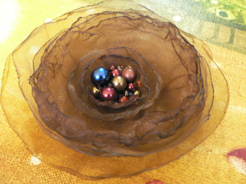 Hnědý květ - brož — foto 2