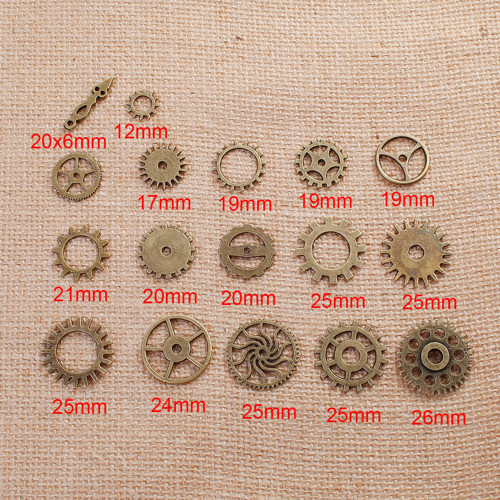 Sada steampunk 17ks/ ant. bronz/ 1set — foto 2