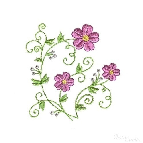 Vyšívací vzory Crystal Florals — foto 3