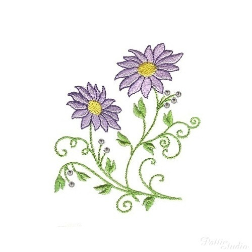 Vyšívací vzory Crystal Florals — foto 5