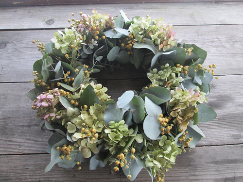 Pouze jen,eucalyptus,hortenzie,len — foto 4