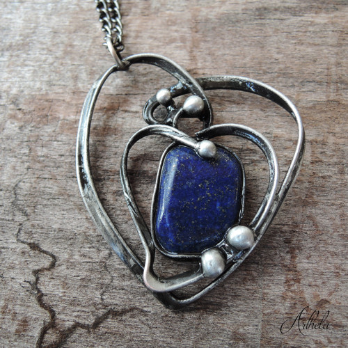Srdce - lapis lazuli — foto 3
