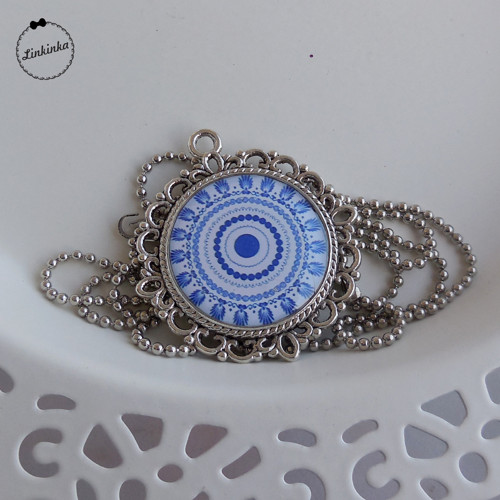Porcelánky modré - medailonek — foto 2
