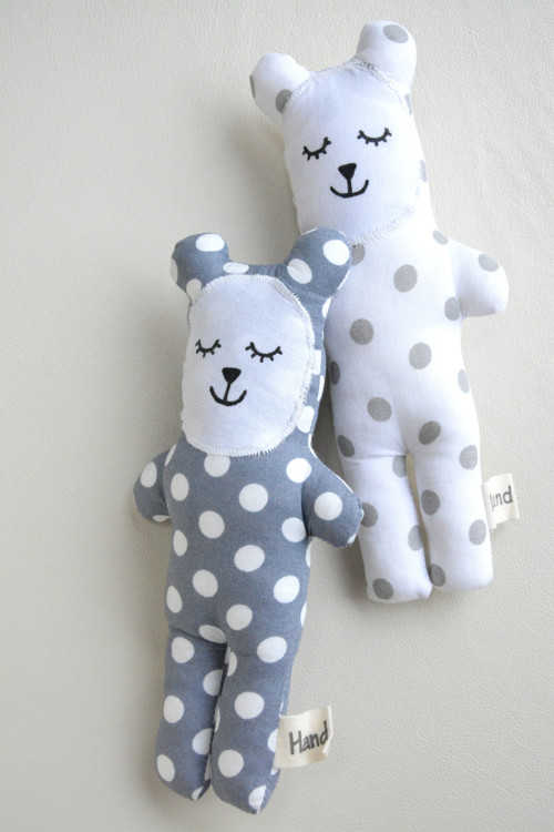 Midi Bubu Bear white, dots — foto 4