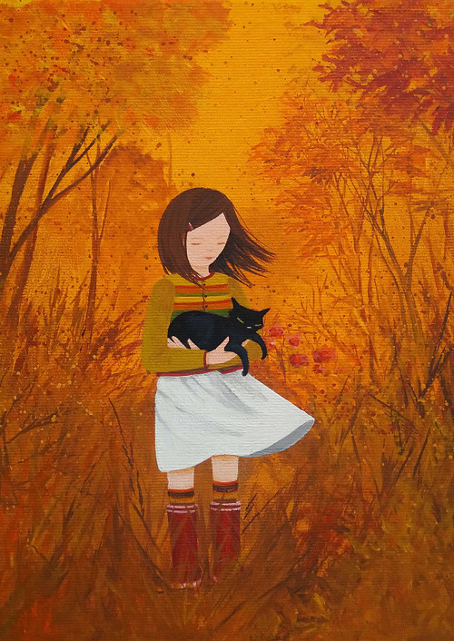 U babičky na zahradě - 30x30cm — foto 2
