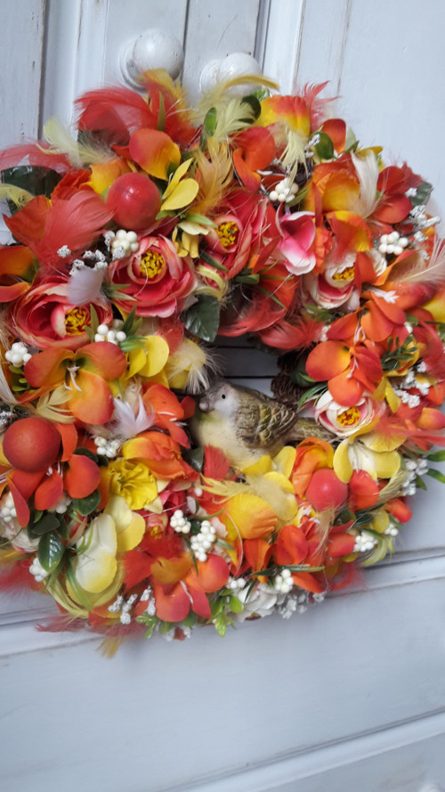 Oranžový s peříčky — foto 3