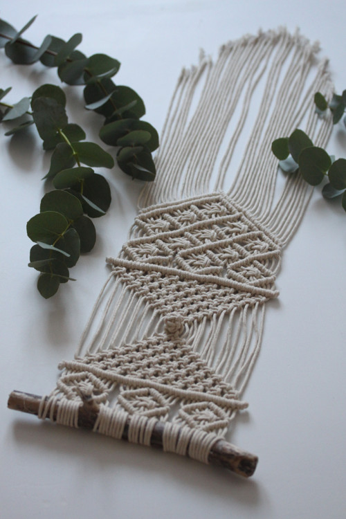 Macramé závěsná dekorace-natur — foto 4