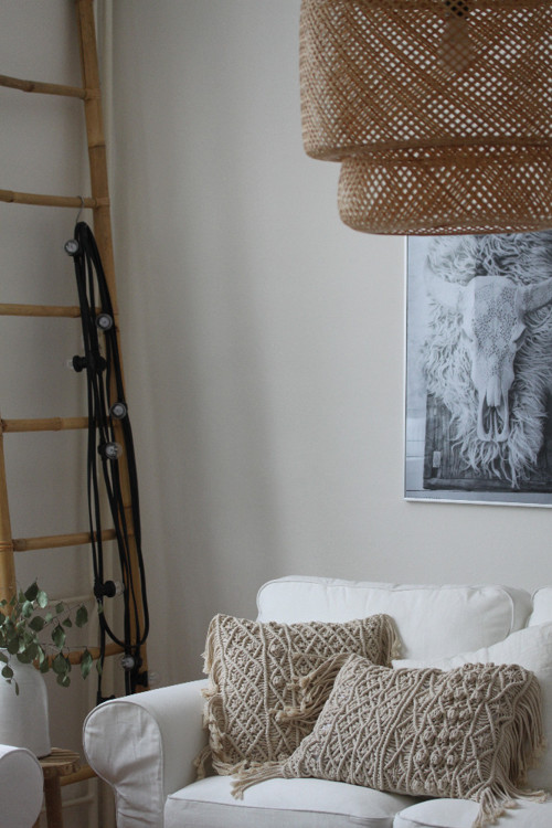 Macramé polštář s třásněmi + výplň...boho — foto 3
