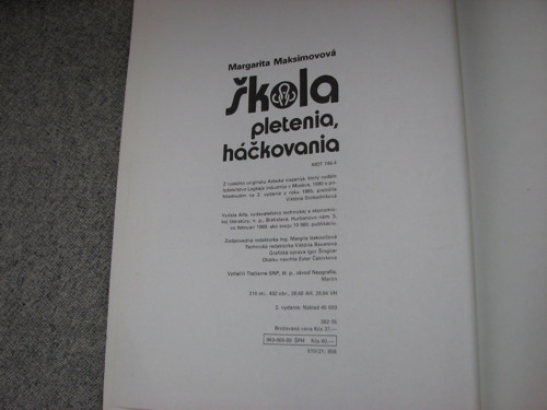 Škola pletenia, háčkovania, 1986 — foto 2
