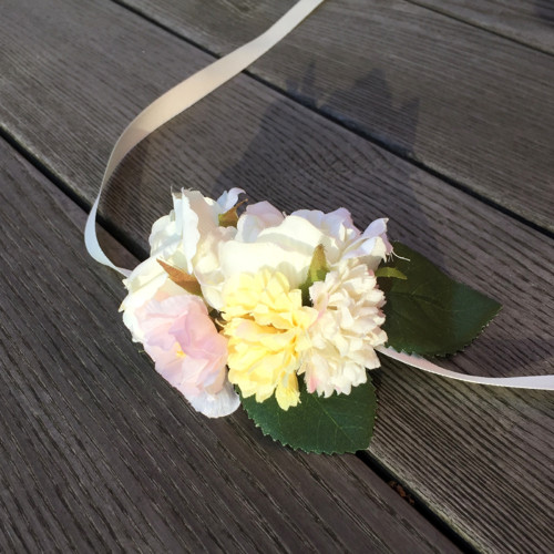 Náramek/choker: Smetanová romantika — foto 3