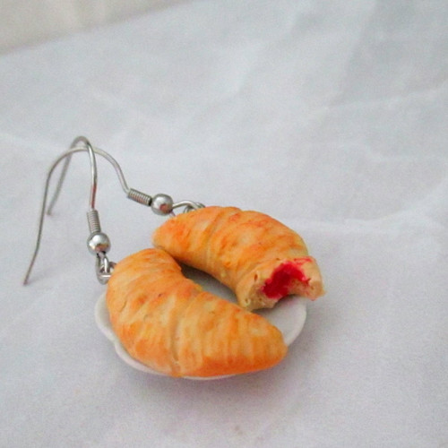 Náušnice croissanty — foto 2