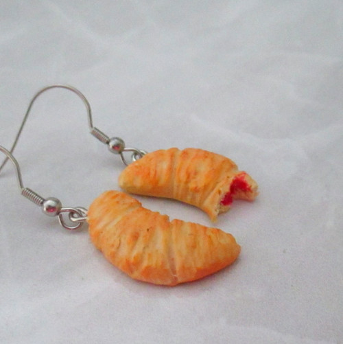Náušnice croissanty — foto 3
