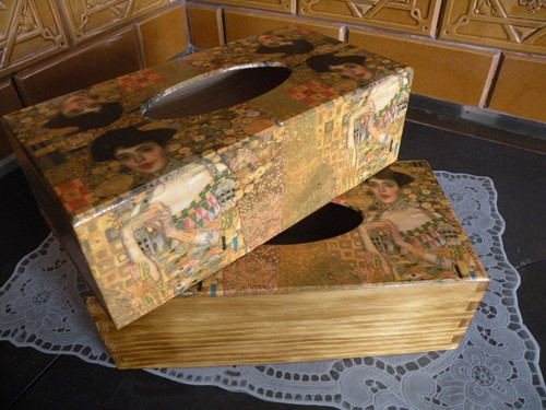Klimt - krabička na kapesníky — foto 2