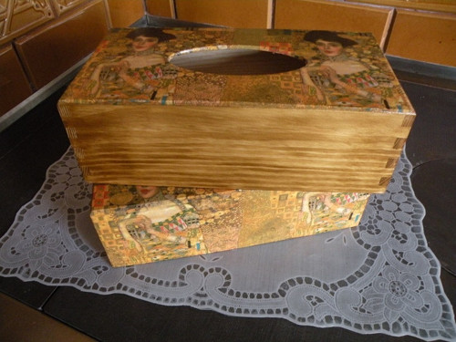 Klimt - krabička na kapesníky — foto 3
