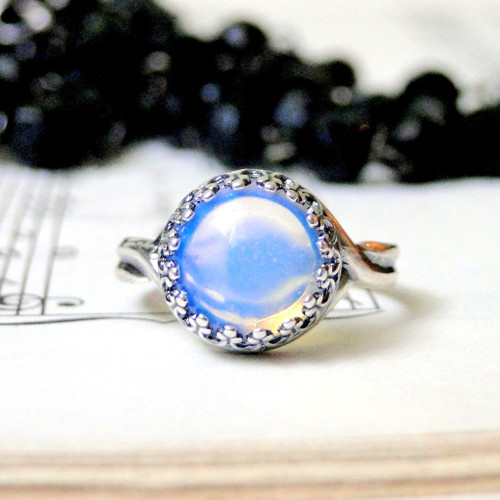 Opalite & Silver Ag 925 / Strieborný prsteň — foto 5