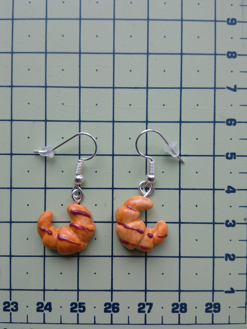 Croissanty do oušek handmade náušnice — foto 5