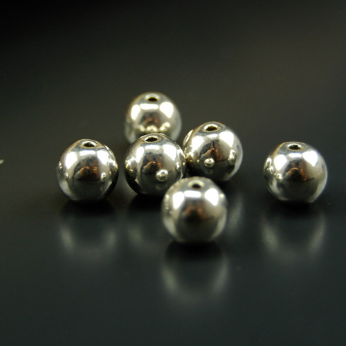 Kovové stříbrné korálky 10mm KS3 — foto 2
