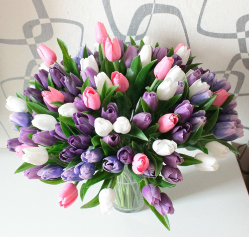 Jarní věnec s tulipány — foto 4
