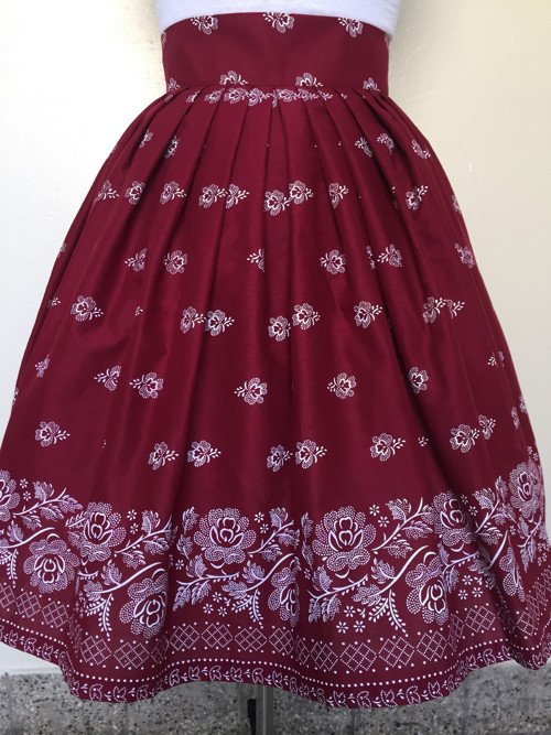 Sukňa- bordúra bordo — foto 3