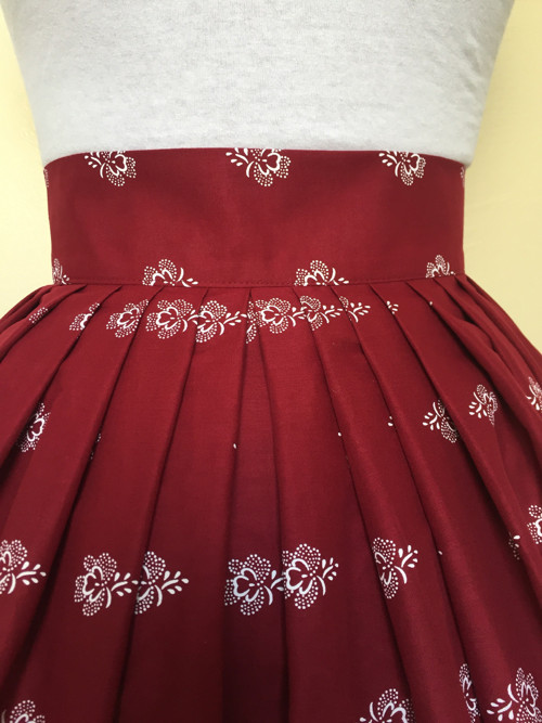 Sukňa- bordúra bordo — foto 4