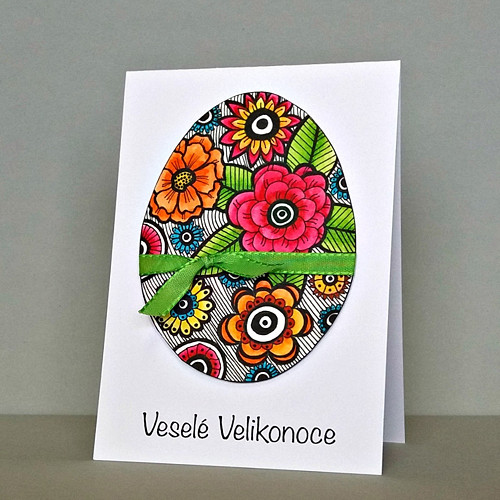 VELIKONOČNÍ přání Zentangle I. — foto 2
