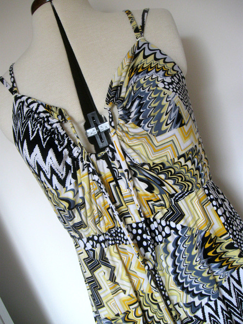 Chevron....letní maxi šaty — foto 3