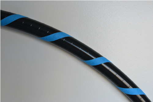 Obruč na hooping černo-modrá vel. 100 cm — foto 2