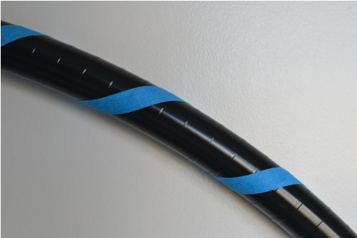 Obruč na hooping černo-modrá vel. 100 cm — foto 3