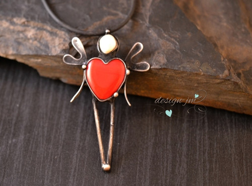 Srdcový anděl - sklo — foto 2
