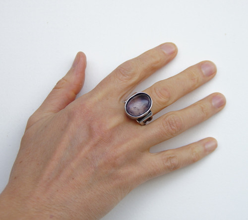 Nerezový prsten....." Mauve " — foto 3
