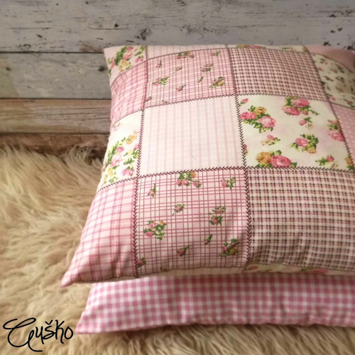 Falešný patchwork - růžový — foto 2