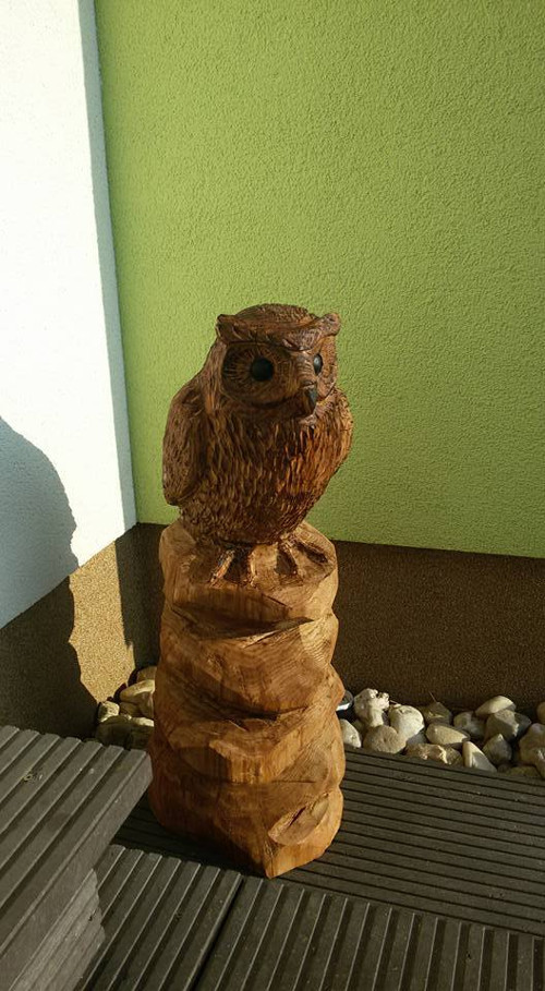 Dřevěná socha "SOVA" — foto 2