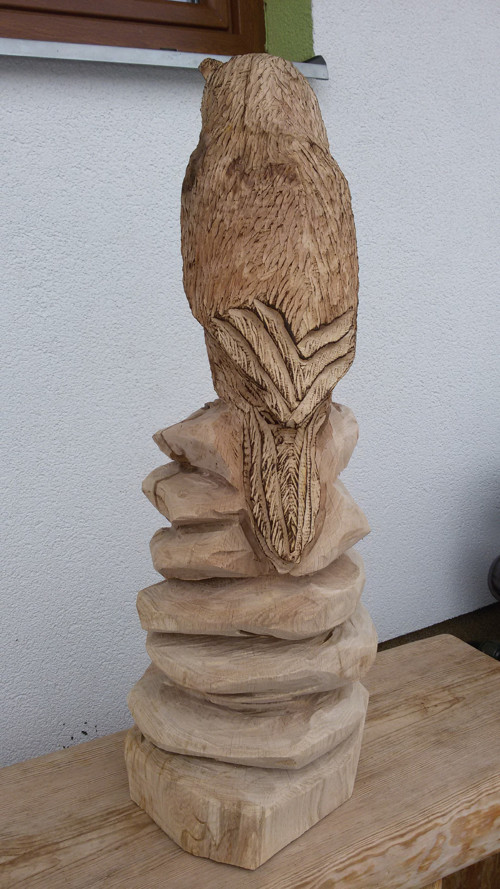 Dřevěná socha "SOVA" — foto 3