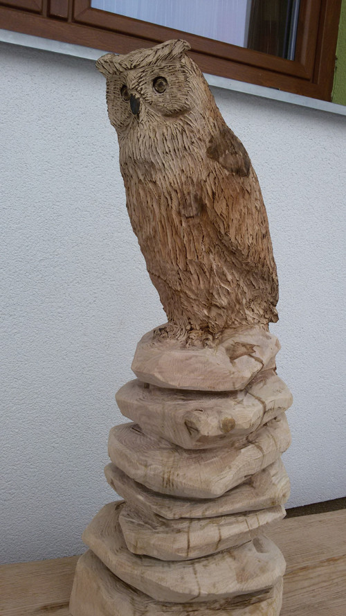 Dřevěná socha "SOVA" — foto 4