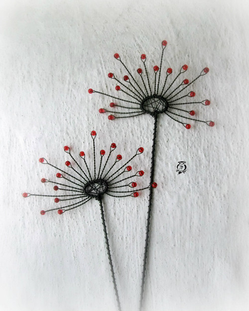 Červené chmýří pampelišky — foto 3