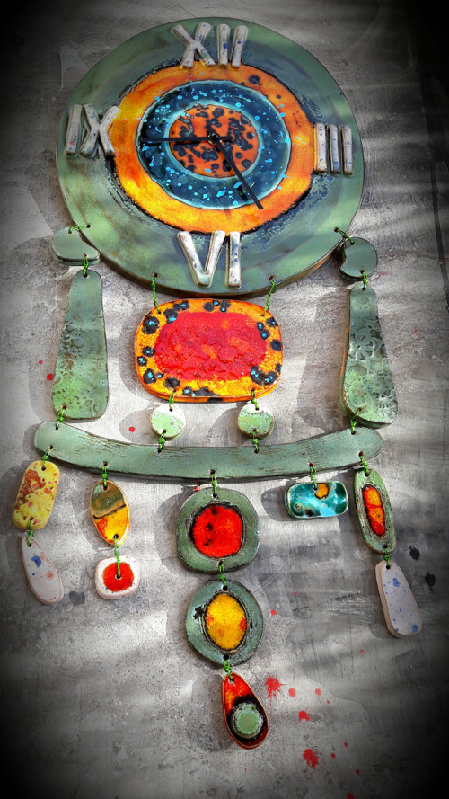 Hodiny zelené Miró — foto 2